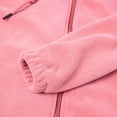 thumbnail image 5 of LTTVQM Womens Warm Sherpa‑Lined Fleece Hoodie Jacket Zip Drawstring Hood Soft Cozy Daily Outdoor Outerwear Tops, 5 of 8