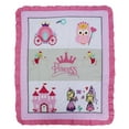 thumbnail image 4 of BabyFad Princess Pink 9 Piece Crib Bedding Set – Elegant Soft Pink Baby Girl Royal Inspired Nursery Decor – 100% Cotton, Ultra Soft, Fits Standard Cribs, 4 of 6