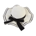 thumbnail image 3 of Sombrero de playa Yinane ala ancha moderno Rosa, 3 of 5