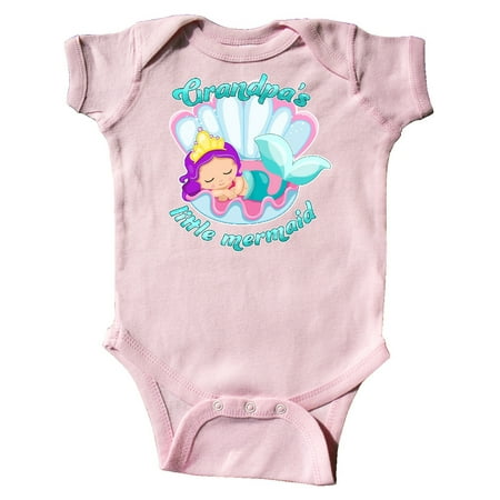 

Inktastic Grandpa s Little Mermaid Gift Baby Girl Bodysuit