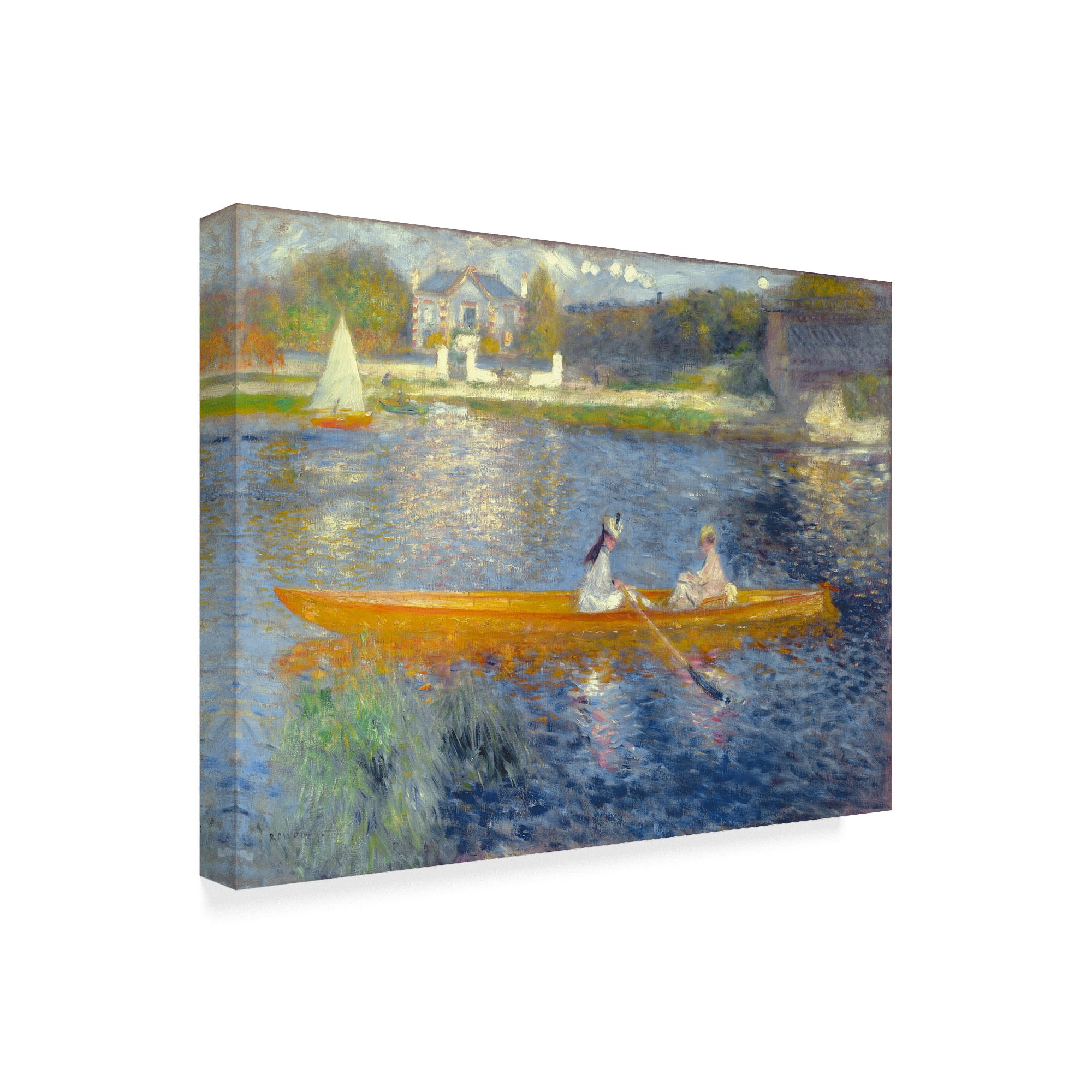 Trademark Fine Art 'The Skiff' Canvas Art by Pierre Auguste Renoir