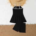 thumbnail image 3 of CCRFTGI Girls Swimsuits 10-12 2026 Summer Two Piece Cute Tankini Beach Sport Bikini Sets Swimming Big Sister Outfit Bathing Suits Black 9-10 Years, 3 of 6