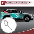thumbnail image 2 of Unique Bargains Pinstripe Tape 12mmx10m Car Stripes Pinstripe Decals for Car Motorcycle and Boat Racing Stripes DIY Stickers Matte Silver Tone 1 Pc, 2 of 7