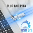 thumbnail image 4 of Memoria USB 3.1 tipo C de Xiaomi de 2 TB y 1 TB, unidad flash USB 3.0, transmisión mutua, para teléfono móvil, computadora, memoria USB portátil de 128 GB, 4 of 5