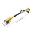 thumbnail image 3 of Miumaeov Cordless Tiller Cultivator, 20V 250RPM Electric Tiller with Telescopic Rod, 3.9inch Wide Battery Powered Garden Cultivator for Lawn, Yard, Soil Cultivation, 3 of 14