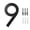 I#9, variant on 5 Inch Modern Metal House Numbers Door Number House Address Letters And Numbers For Outside Signs