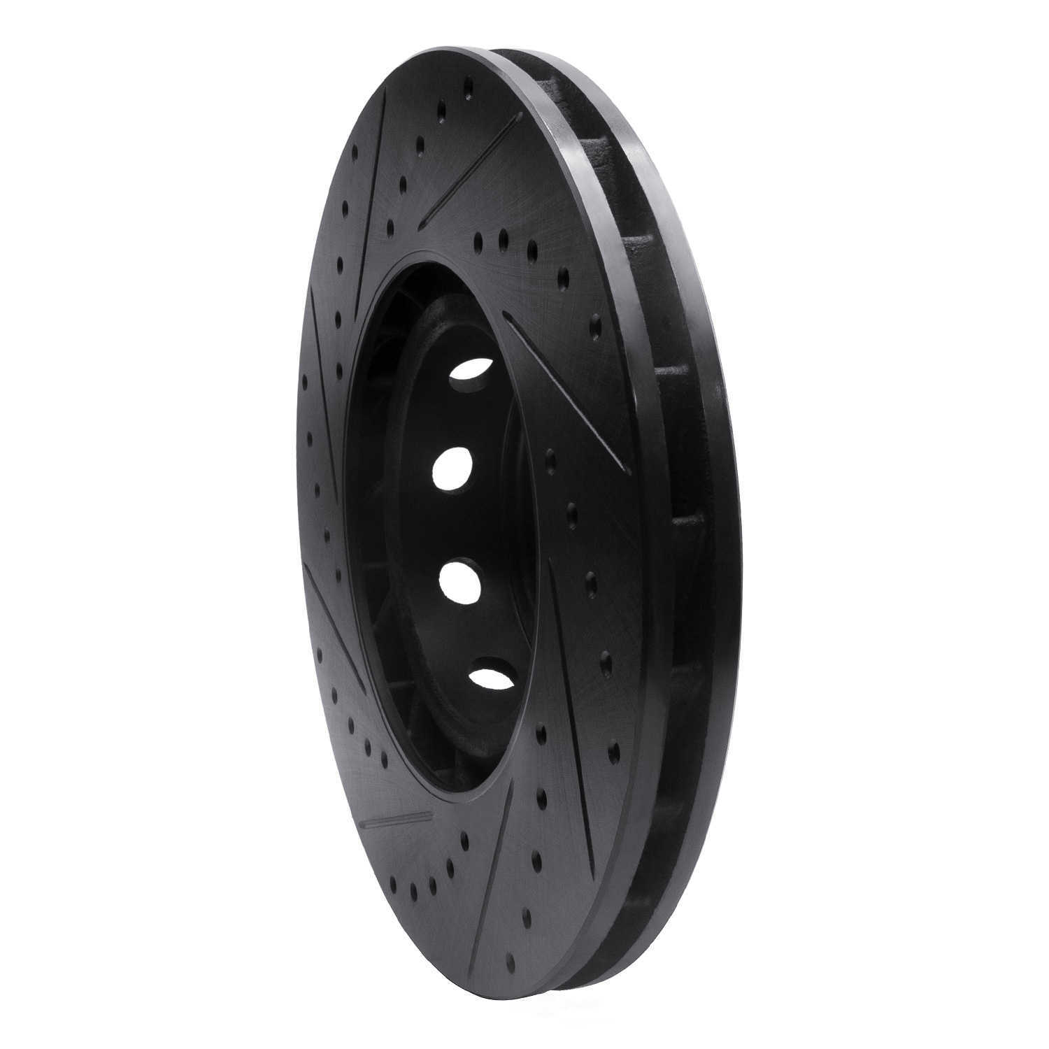 Dynamic Friction Company 633-31056D DFC Brake Rotor - Drilled And Slotted - Black
