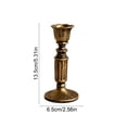 thumbnail image 3 of Vintage French Floral Candlestick Decor, Antique Distressed Plastic Candle Holder, Romantic Dinner Table Ornament, Classic European Home Accent, 3 of 6