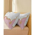 thumbnail image 4 of Pink Gold Marble Body Pillow Cover 20 x 60 Inch Decorative Pillow Cover Modern Abstract Marble Crack Texture Lumbar Pillowcase Seasonal Rectangle Cushion Case for Couch Sofa Bed Living Room, 4 of 7