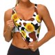 thumbnail image 3 of Fotbe Cow Print Sunflower Sujetador Deportivo Largo sin Aros para Mujer con Almohadillas y Soporte Medio, Transpirable y Absorbente, Camiseta Tipo Chaleco o Tank Top-X-Large, 3 of 8