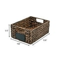 thumbnail image 4 of happimess BSK2008B-SET4 Lane 12" Classic Farmhouse Handwoven Hyacinth Pantry Baskets with Chalkboard Labels and Handles, Brown (Set of 4), 4 of 7