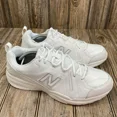thumbnail image 1 of New Balance 608 V5 White Leather Mens Walking Shoes Sneakers MX608V5 Size 12.5 D, 1 of 6