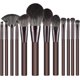 thumbnail image 1 of 12 Pcs Makeup Brush Set Premium Synthetic Bristles Foundation Make Up Brushes Concealers Eyeshadow Make-up Brush Sets (Coffee), 1 of 4