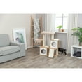 thumbnail image 7 of TRIXIE Addison Sisal & Wood 35.5" Cat Tree, Modern Cat Tower, Condos, Hammock, Cozy Bed, Beige, 7 of 7
