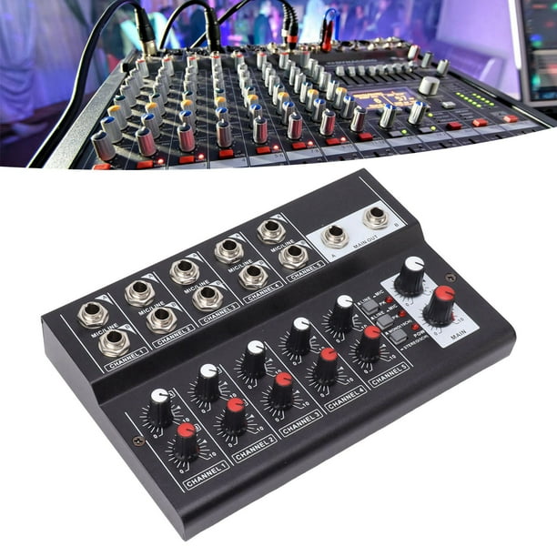 Mezclador De Audio Mezclador De Sonido Digital De 10 Canales Con 10 Entradas MIC LINE 2 Salidas Para Grabación De Webcast En Karaoke En Casa