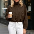 thumbnail image 6 of Njagoc3 Womens Oversized Funnel Neck Bomber Puff Jacket Windproof Waterproof Lightweight Shacket Spring Fall Outerwear, 6 of 6