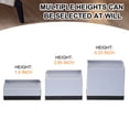 thumbnail image 3 of Uxcell 4Pcs Rectangle Bed Risers, 1.6" L-Side Heavy Duty Adjustable Furniture Risers for Bed Sofa Table and Couch Lift (Gray), 3 of 7