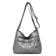 thumbnail image 1 of Bolso de mujer de mediana edad y mayor Bolso bandolera de cuero suave Mochila informal de mujer de mediana edad con múltiples compartimentos para mujer, 1 of 6