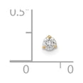 thumbnail image 3 of 14K Yellow Gold Labrets 10 mm 3 14K 3.5mm CZ Labret Face Jewelry, 3 of 3