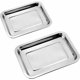 thumbnail image 1 of Bandeja para hornear de acero inoxidable Horno Bandeja para hornear Hogar Cocina Rectangular Bandeja para hornear de acero inoxidable Bandeja para hornear Asar Alitas de pollo Verduras 2pcs - JAMW Sencillez, 1 of 5