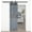 Dark Gray, variant on Mid-Century Style 24in.X 84in. Unfinished Knotty Pine Wood Barn Door with Hardware Kit