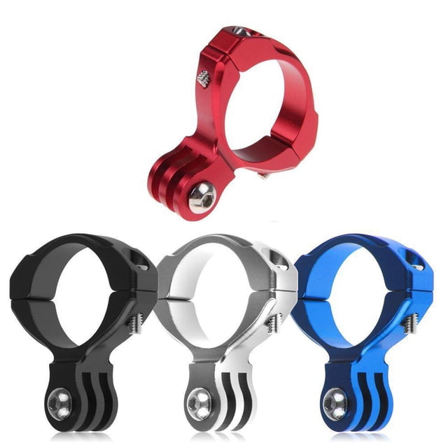 Soporte de abrazadera de barra de manillar de aluminio para bicicleta de 10 piezas para Gopro Hero 1/2/3/3+
