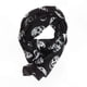 thumbnail image 1 of Women's Elegant Skull Print Chiffon Shawl Wrap 165x70cm (Black & White), 1 of 3