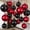 Black Burgundy, variant on Purple Silver Round Foil Balloons, 16PCS Different Sizes 4D Metallic Balloon Large Sphere Mirror Ball Balloons for Prom Graduation New Year Birthday Party Ceiling Decorations Supplies