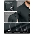 thumbnail image 4 of NY Threads Men's Polo Shirt Short Sleeves UPF 50+ Quick Dry Performance Tactical Pique Jersey Golf Shirt, X-Large, Dark Grey, 4 of 7