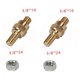 thumbnail image 2 of 2pcs Side Mount Battery Copper Screw 3/8 Side Post Battery Terminal Bolt 3/8inch-16 -- 3/8inch-24, 2 of 5