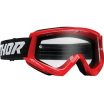 Thor Drilled frame Scratch-Resistant, Red off-Road Googles for Combat Racing