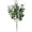 F, variant on Artificial Begonia Leaf Plant Decor, 7 Fork Pink Frosted Foliage Design, Outdoor Front Porch Patio Display, No Fade Plastic Greenery Accent, Planter Garden Ornament