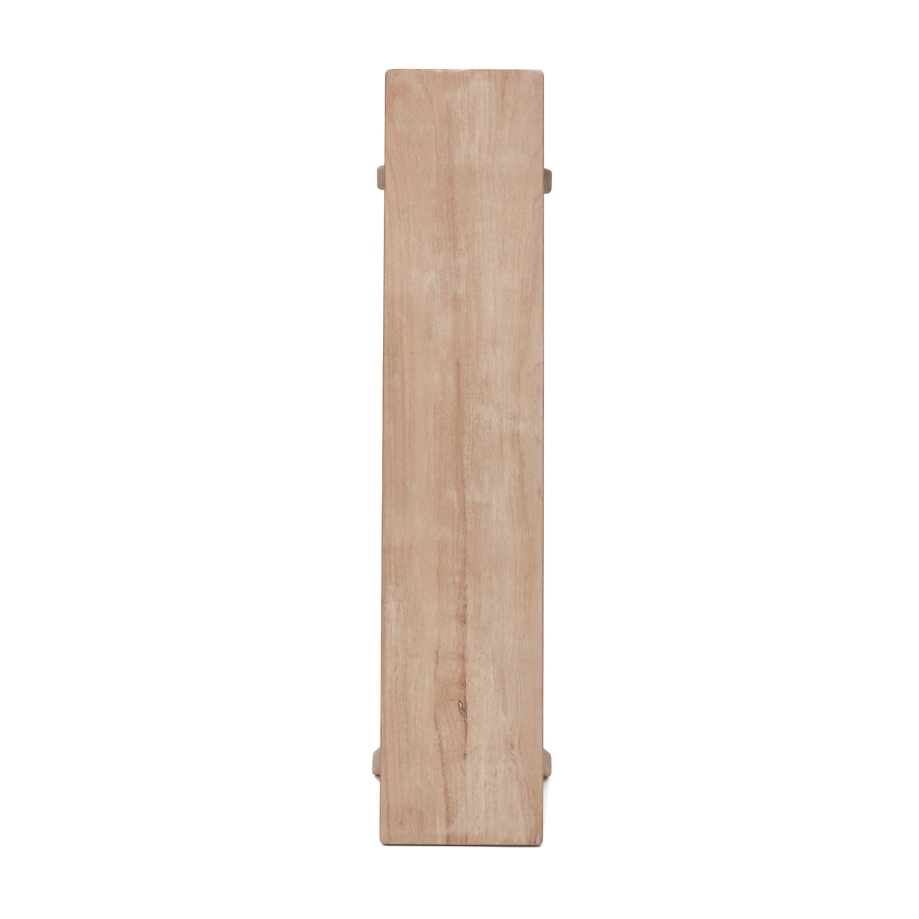 Solid Wood Bench, 39-inch Farmhouse Entryway Bench, Rustic Storage Bench for Indoor Use, Natural Finish