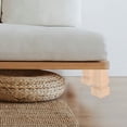 thumbnail image 4 of OULII 1 Set European Style Wooden Legs for Furniture 4.7x2.2x2.2in, 4 of 6