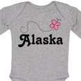 thumbnail image 4 of Inktastic Alaska Butterfly Girls Long Sleeve Baby Bodysuit, 4 of 5