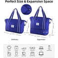 thumbnail image 3 of FUNING Travel Duffel Bag, Weekender Overnight Carry On Bag Women Men, Foldable Waterproof Gym Luggage with Metal Buckle Strap, 3 of 8