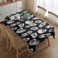 thumbnail image 2 of Ghost Boo Halloween Pattern Rectangle Tablecloth 60"x84",Waterproof Polyester Rectangle Table Cloth, Wipeable Spillproof Polyester Tablecloth for Dining, Camping, Indoor and Outdoor, 2 of 5