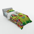 thumbnail image 3 of Ambesonne Colorful Bedding Set 4 Pcs, Circus and Theme Park, Queen, Multicolor, 3 of 3