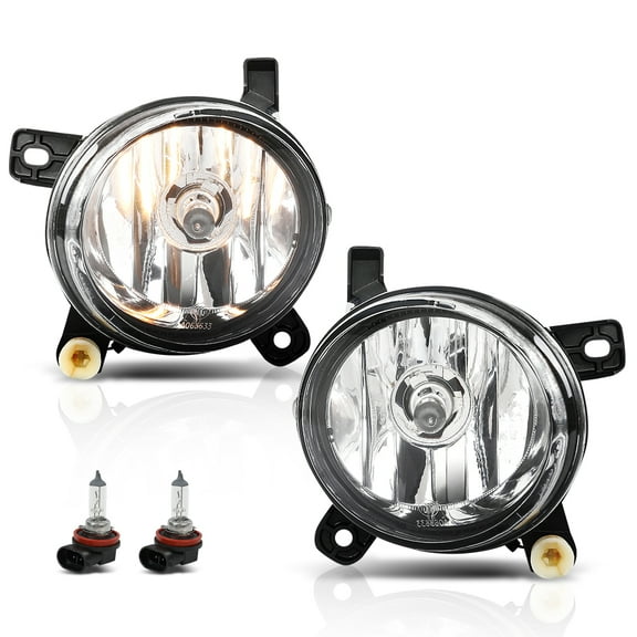 Pair Front Fog Lights Lamps Kit Left Driver & Right Passenger Side Fit For 2009-2012 Audi A4 S4 B8/2012-2015 Audi Allroad