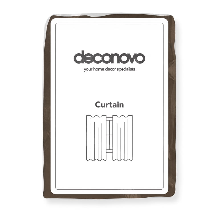 Deconovo, Blackout Curtains, 42x54, Brown, Thermal Insulated