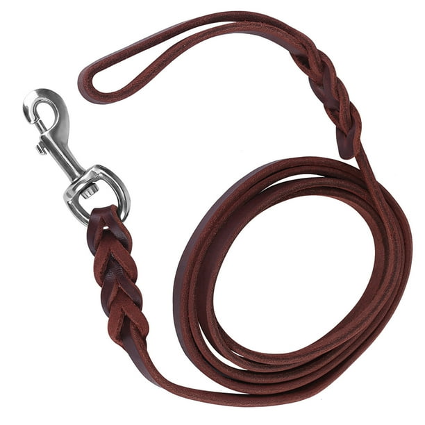 Correa Trenzada Suave Para Perros – Cuero Ecológico Laminado, Ajustable Para Mascotas Pequeñas, Medianas Y Grandes