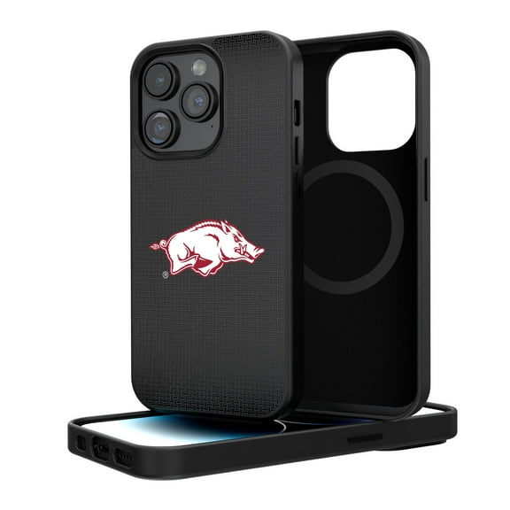 Arkansas Razorbacks Linen Logo iPhone Magnetic Bump Case