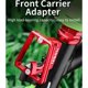 thumbnail image 3 of para Front Carrier Bag Carrier Block 3 Hole Front Carrier Adapter Bracket Accesorios para Bicicletas Plegables, Dorado, 3 of 5