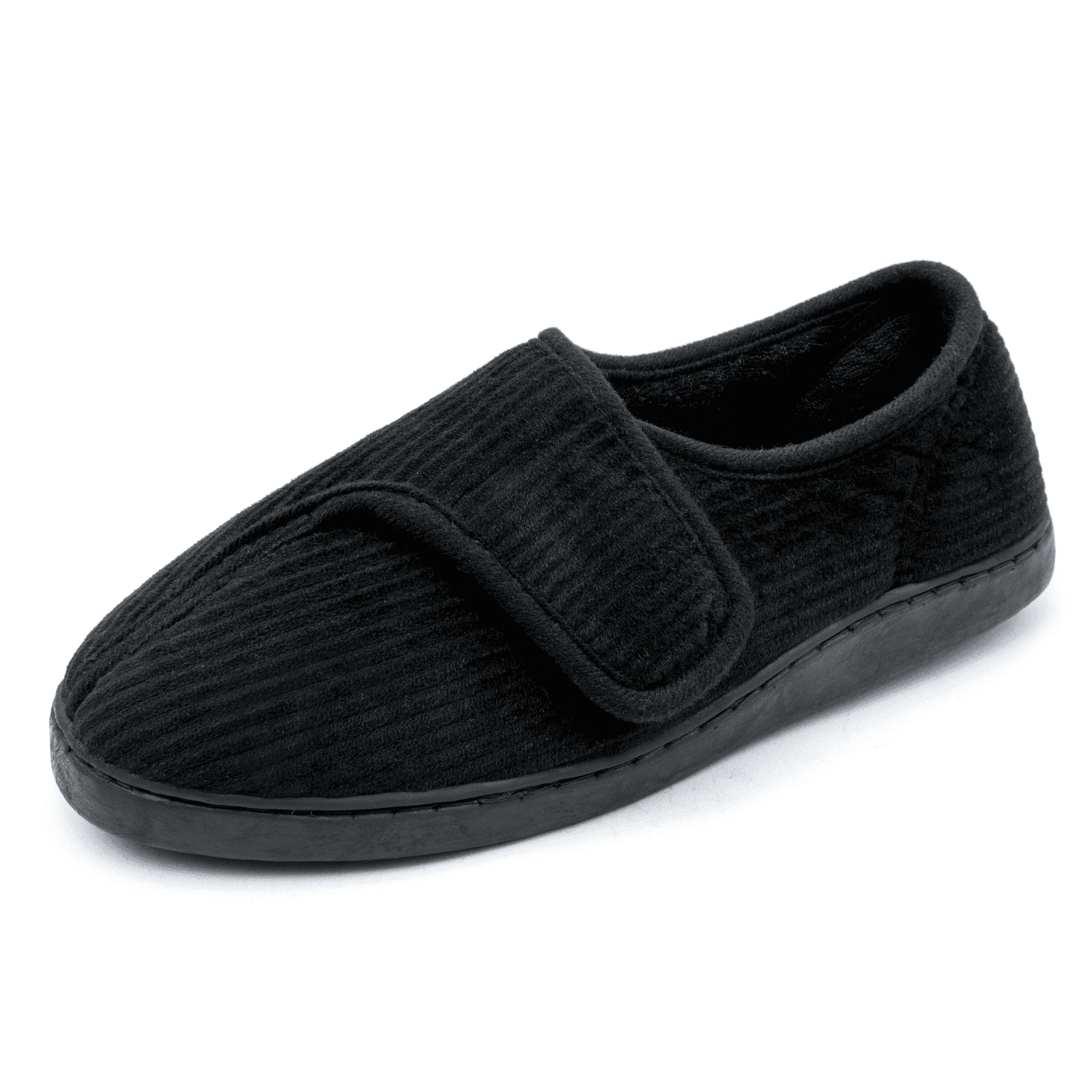 Git-up Diabetic Slippers Shoes for Men Arthritis Edema Adjustable Closure Memory Foam House Shoes N