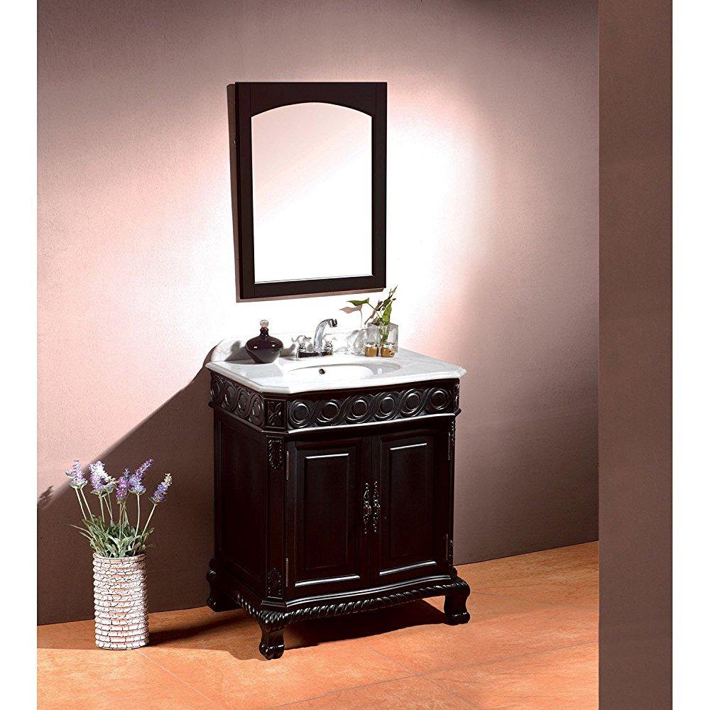 ove decors trent 30 single bowl bathroom vanity, 30inch