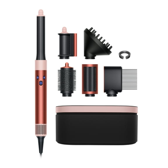 Restored Premium Dyson Airwrap™ Multi-styler Complete Long Diffuse for Curly and Coily hair | Strawberry bronze/Blush pink (Refurbished)