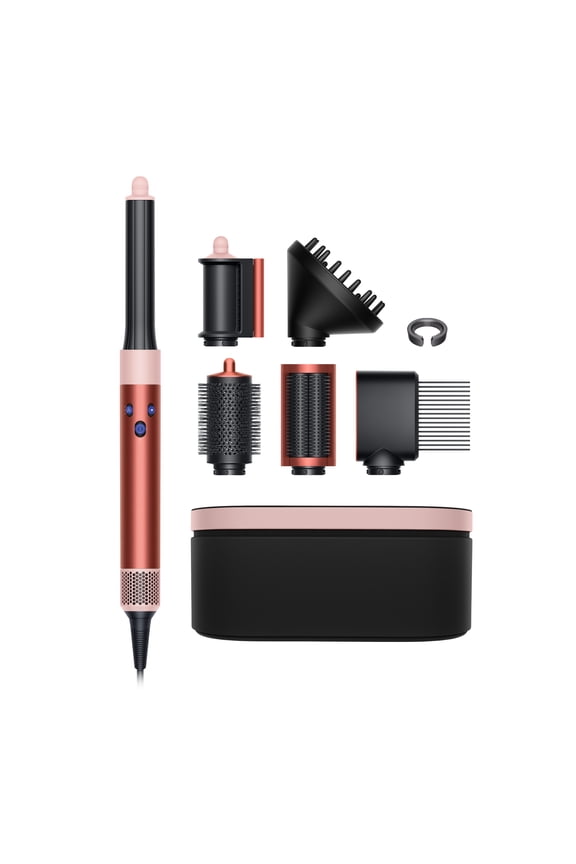 Restored Premium Dyson Airwrap™ Multi-styler Complete Long Diffuse for Curly and Coily hair | Strawberry bronze/Blush pink (Refurbished)
