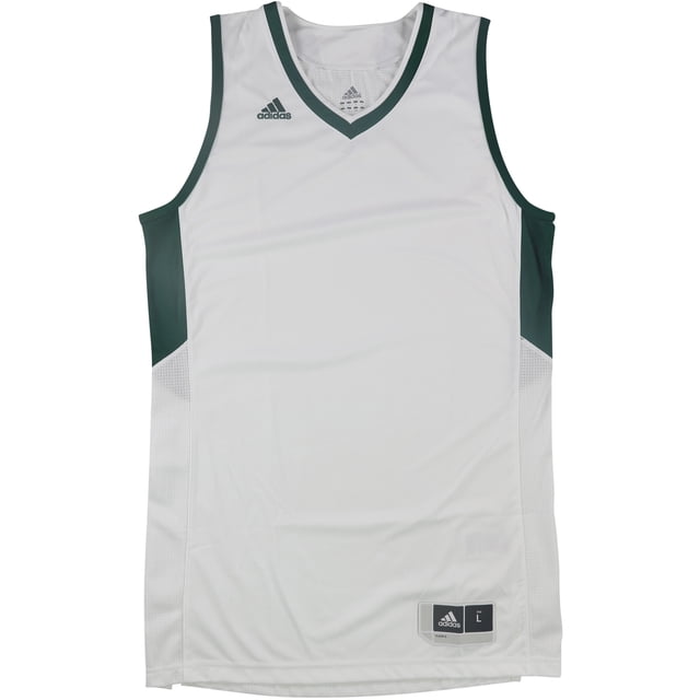 Adidas Mens Team Jersey Tank Top whitegreen M