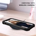 thumbnail image 4 of iPhone 11 Pro 5.8" Case, Allytech Hybrid Soft Rubber Heavy Duty Protection Rugged Shockproof Anti-Scratch Armor Defender Wireless Charging Support Back Cover for Apple iPhone 11 Pro 5.8", Black, 4 of 10