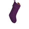 thumbnail image 5 of Large Knitted Christmas Stocking PurplePattern Wall Decor Candy Bag Holiday Home Decoration, 5 of 6